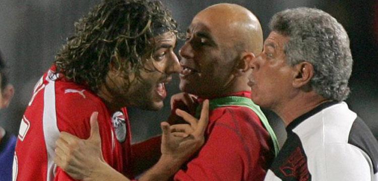 ميدو وحسام حسن وحسن شحاتة ميدو وحسام حسن وحسن شحاتة